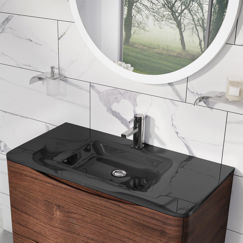 Stanhope 600 mm Single Vanity with Integrated Glass Basin