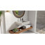 Lavabo de salle de bain mural en résine brillante 23,6 po x 19,6 po Badeloft WT-04-E-GGRY-138402993