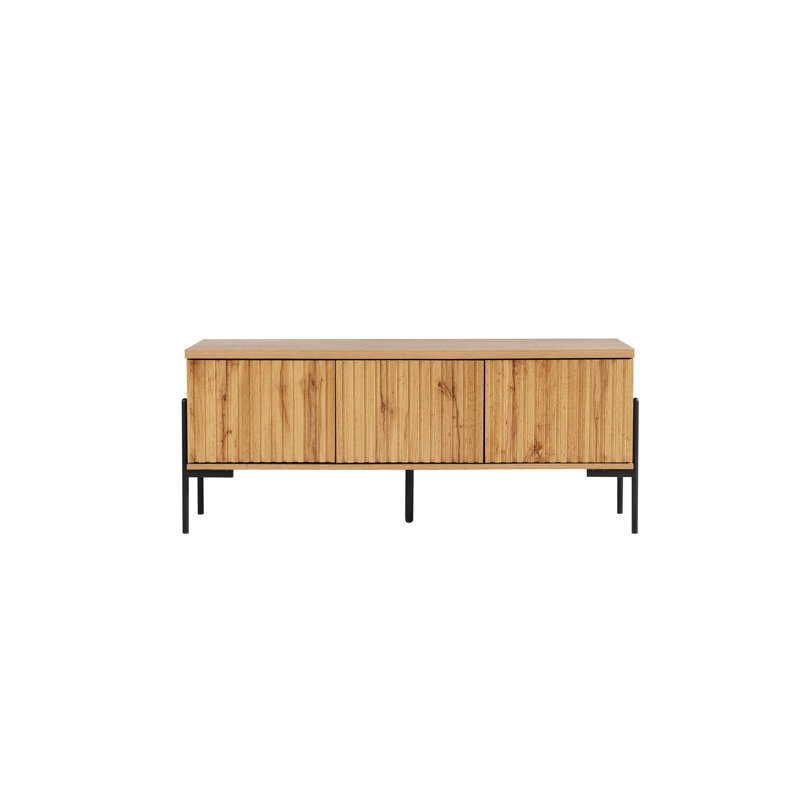 Apeksha 130cm Sideboard, Oak/Black