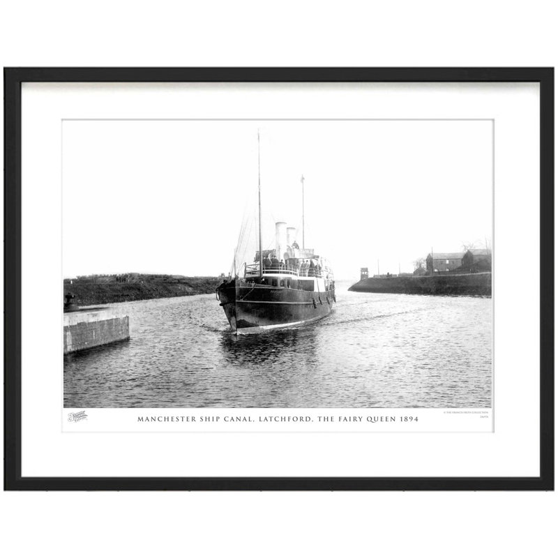 Manchester Ship Canal, Latchford, The Fairy Queen 1894 by Francis Frith - Single Picture Frame Print