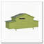 Grand poulailler en bois avec 2 portes en libre parcours-945379766
