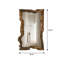 Miroir sur pied pleine longueur 70,87 "en bois massif rétro-1418494407