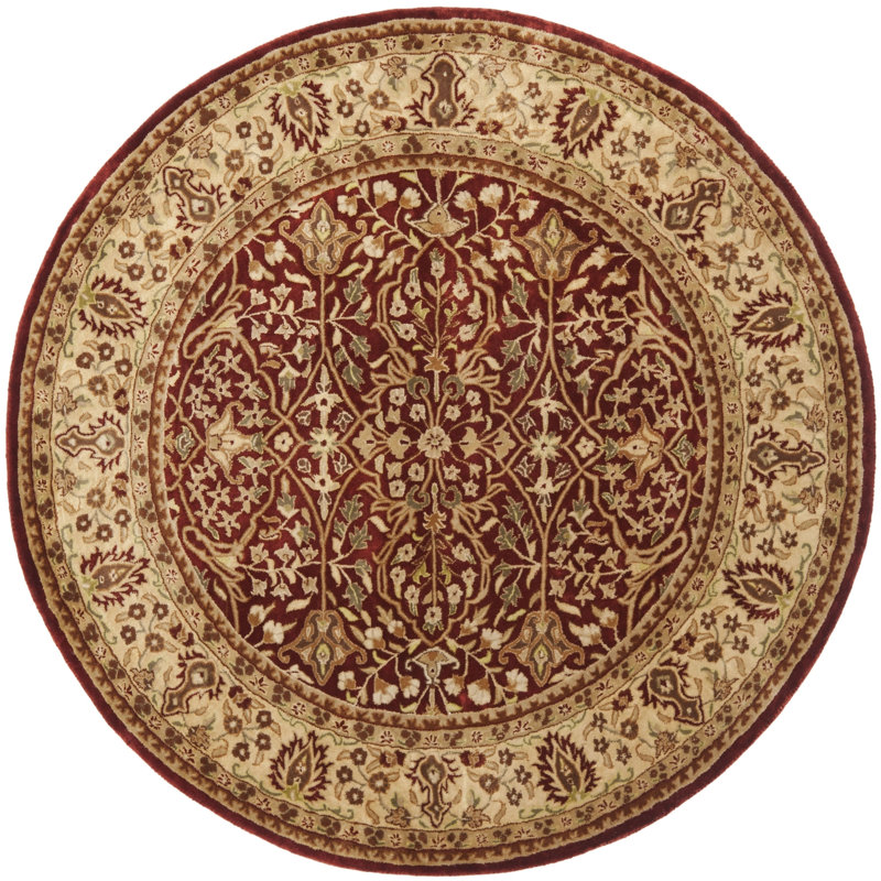 Evie New Zealand Wool Oriental Rug, Round 8'