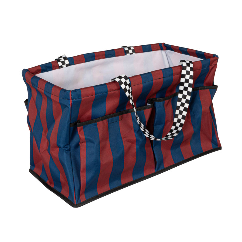 Sac fourre-tout polyvalent avec poches Maiko Krush, Rayé rouge / bleu