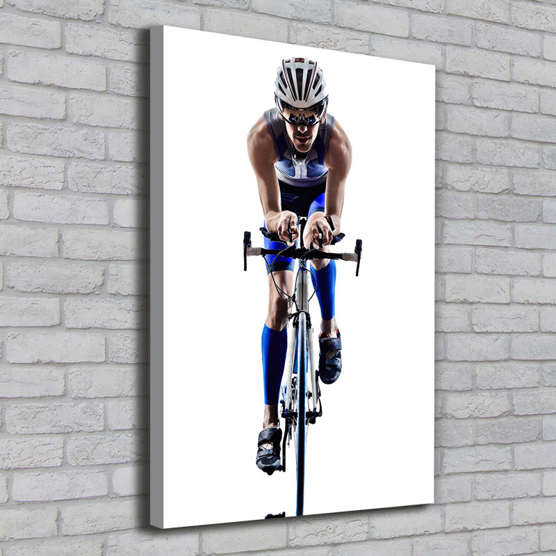 Cyclist - Wrapped Canvas Print