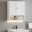 Armoire au-dessus de la toilette 25,6 po Velmora - Rangement réglable à 3 niveaux pour votre sauvetage vertical