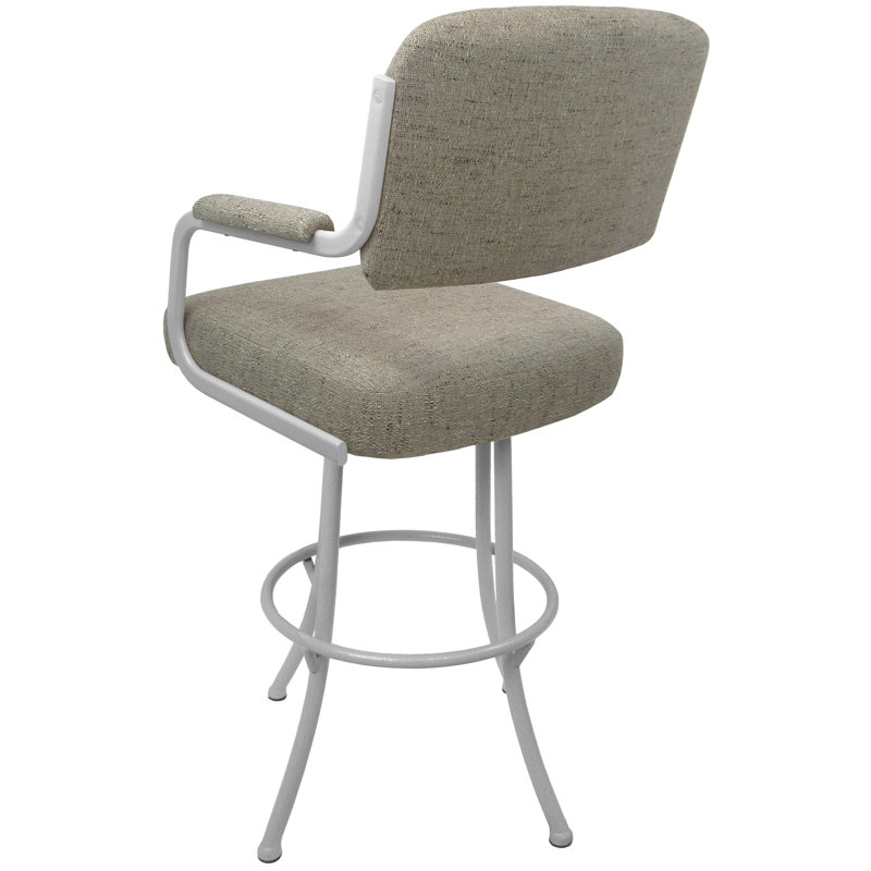 Tabouret de comptoir pivotant 26 po Meritxell, Blanc