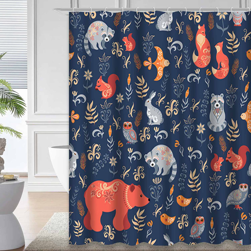 Rideau de douche Fairy Tale Forest, L 72 po x l 72 po