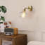 Applique murale 1 lumière en laiton brossé pour salle de bain