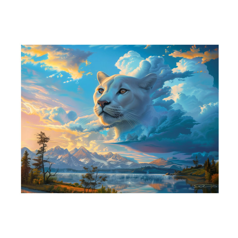 Art sur toile Shawna Stewart Spirit Cougar, H 18 po x l 24 po