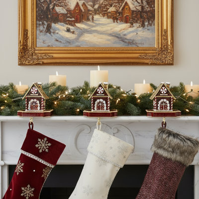 Holiday Gingerbread Box Stocking Holder