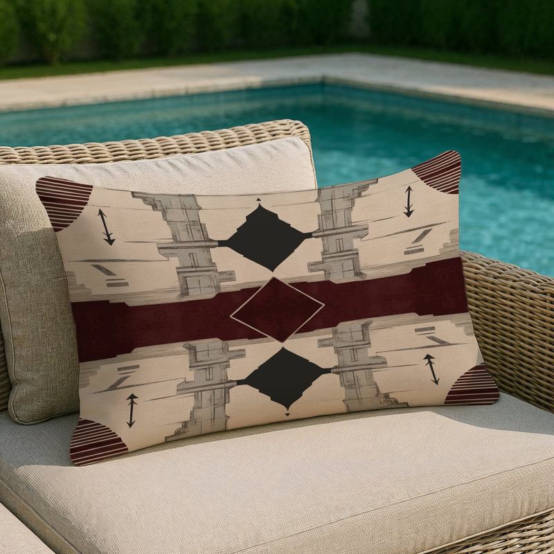 Dynastic Dream Indoor And Outdoor Pillow, Rectangle 25"H x 18"W