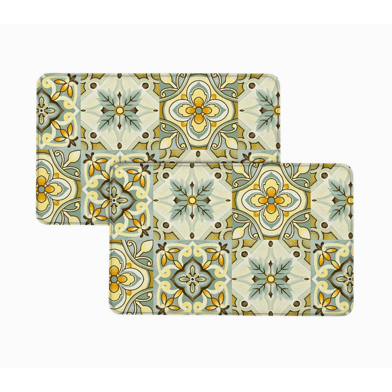 Bibb Home Anti Fatigue Foam Kitchen Mat, Rectangle 1'6" x 1'7.2"