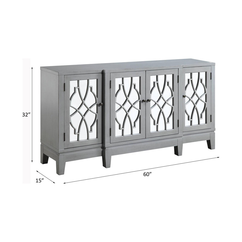 Demartino 59.6'' W Console Table in Grey