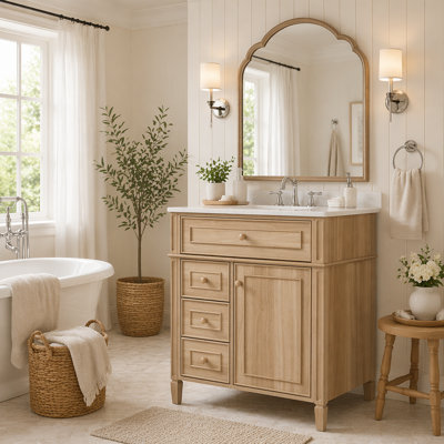 Meuble-lavabo de salle de bain avec lavabo