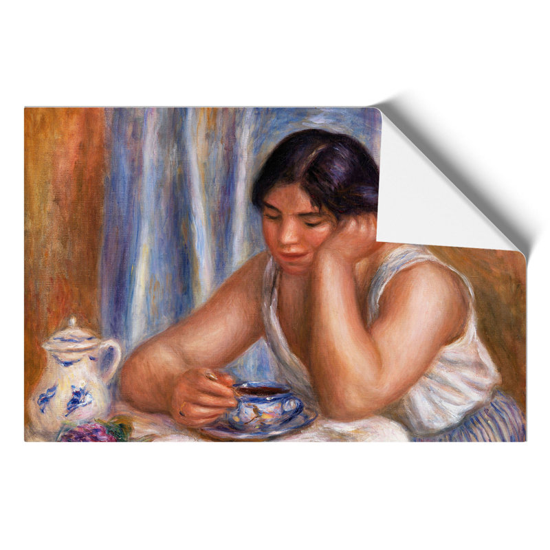 A Cup of Chocolate by Pierre Auguste Renoir - Frameless Print, 30cm H x 42cm W x 0.1cm D