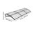 Awnings for Door Entrance, 38 x 117 in, Exterior Front Door Window Awnings with Drainage & ABS Bracket, Rain Snow Sun Protection, Overhang Polycarbonate Door Canopy for Porch Patio, Clear-123327066