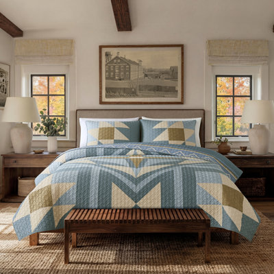Quilted Star Quilt Set 