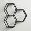 Wingard 3 Piece Hexagon Metal Accent Shelf