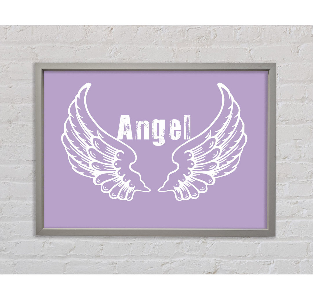 Angel Wings 2 Flieder - Druck