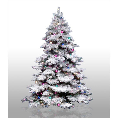 Alaskan Lighted Artificial Pine Christmas Tree