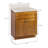 Brookings 25 Inch Bathroom Vanity with Cultured Marble Vanity Top - Unassembled Bathroom Vanity with Sink, Sherwin Williams® Gray-17419622