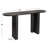Asymmetrical Firwood and Sycamore Wood Console Table