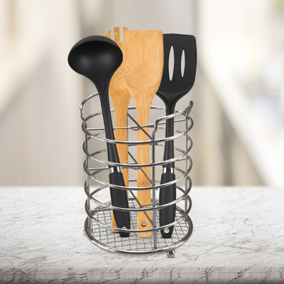 Stainless Steel Oval Utensil Crock