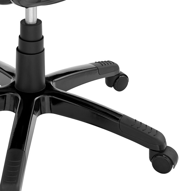 Fauteuil de jeu et de course pivotant en similicuir ergonomique Inbox Zero, Noir
