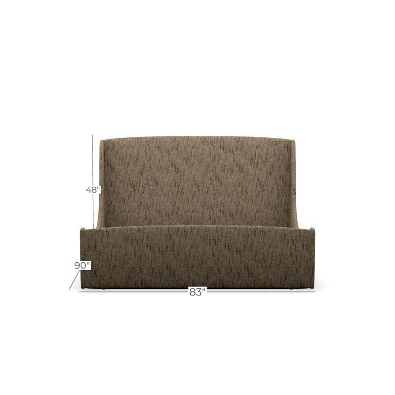 Swan Upholstered King Bed, King, Holly Glen 848719