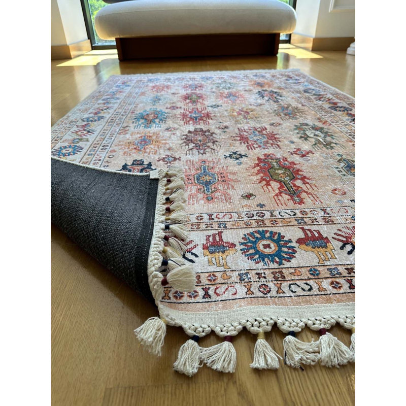 Tapis Nashayla avec envers antidérapant, Tapis de couloir 2 pi 7 po x 8 pi 10 po