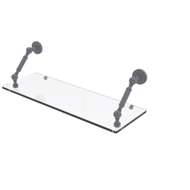 Tablette flottante Marchmont, Gris mat, H 7,3 po x l 24 po x P 8 po