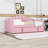 Twin Velvet Upholstered Daybed with Pop-Up Trundle, Pockets, USB and Type-C Charging Ports-223630141
