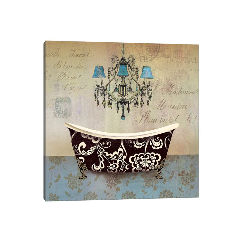 French Vintage Bath II by Aimee Wilson - Wrapped Canvas Gallery-Wrapped Canvas Giclée, 30.48 cm H x 30.48 cm W