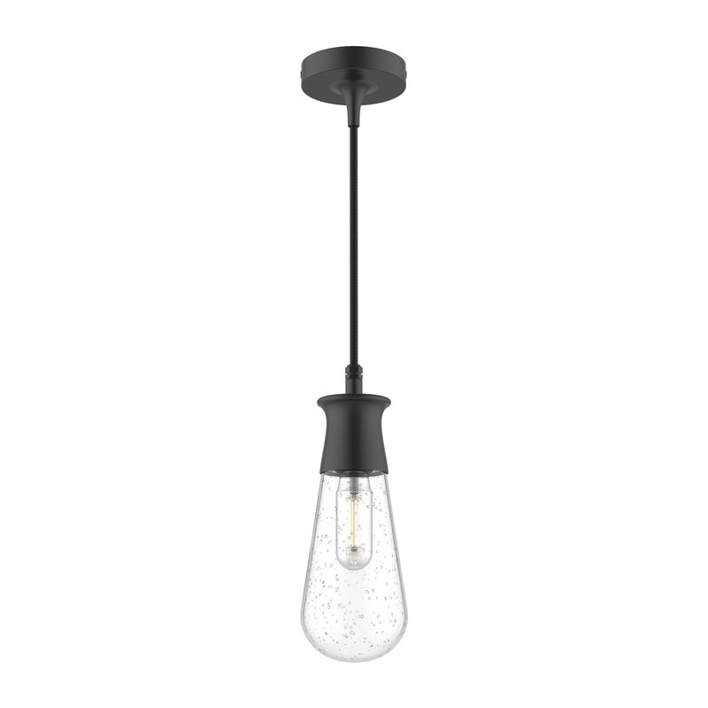 Luminaire suspendu d'extérieur à 1 ampoule Marcel, Noir