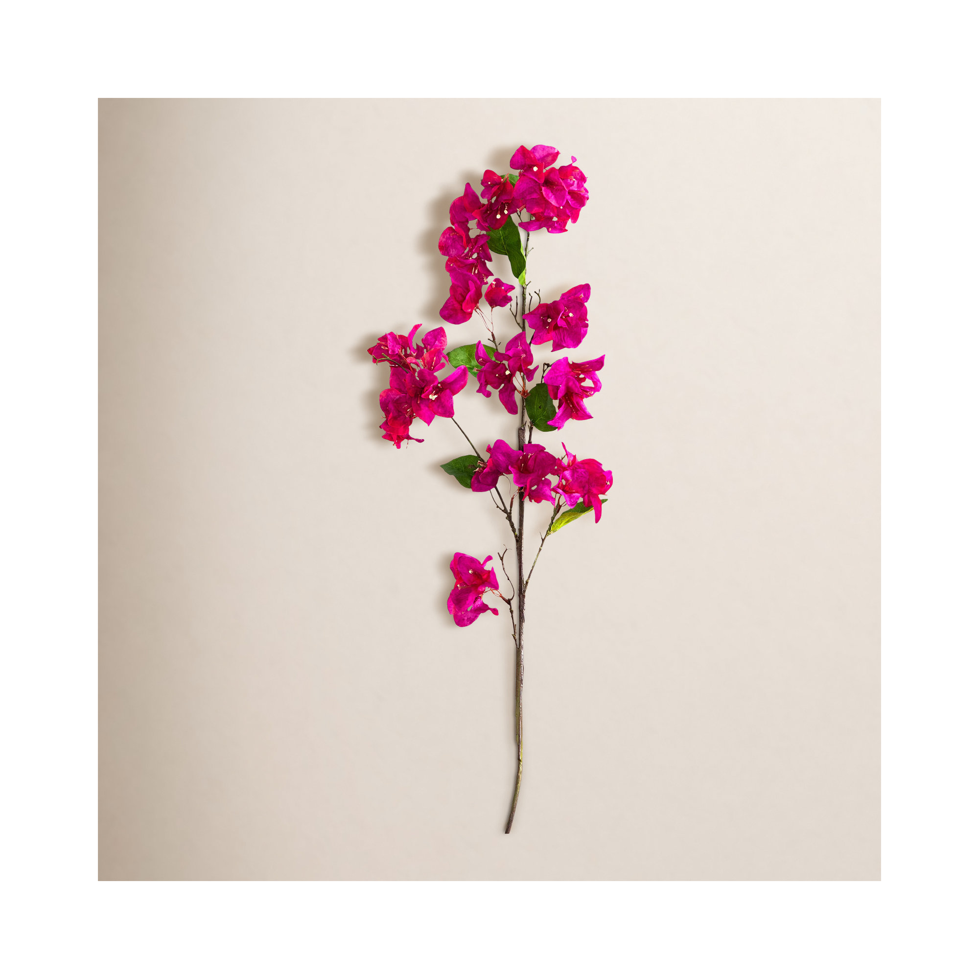 47in. Artificial Bougainvillea Flower Stems, Set of 3, Purple