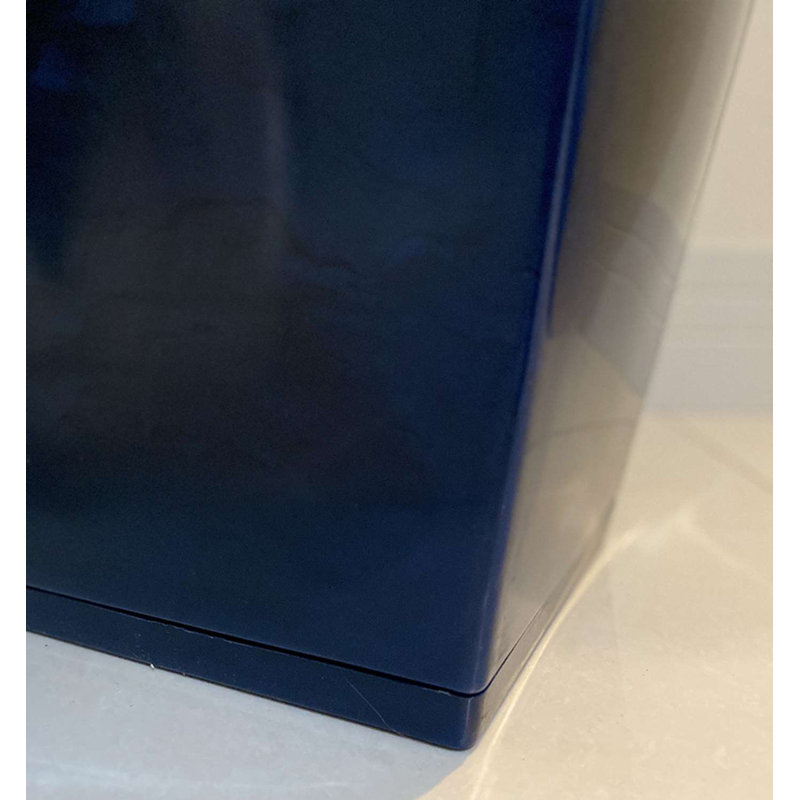 Pot à fleurs en résine Zurique, H 21,65 po x l 14,96 po x 14,96 po, Bleu