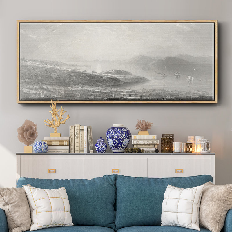Golden Gate- Framed Canvas, 24" H x 60" W