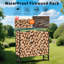 Support à bois de chauffage 4 pi, support à bûches en métal robuste avec cadre robuste pour foyer intérieur et extérieur