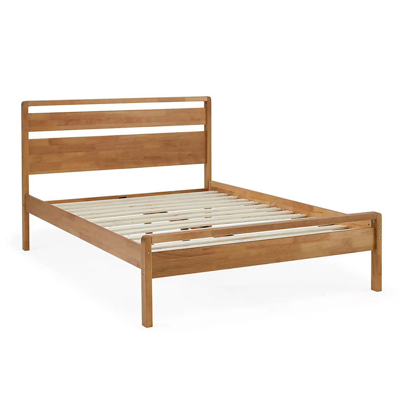 Bergenfield Solid Wood Bed, Double (4'6)
