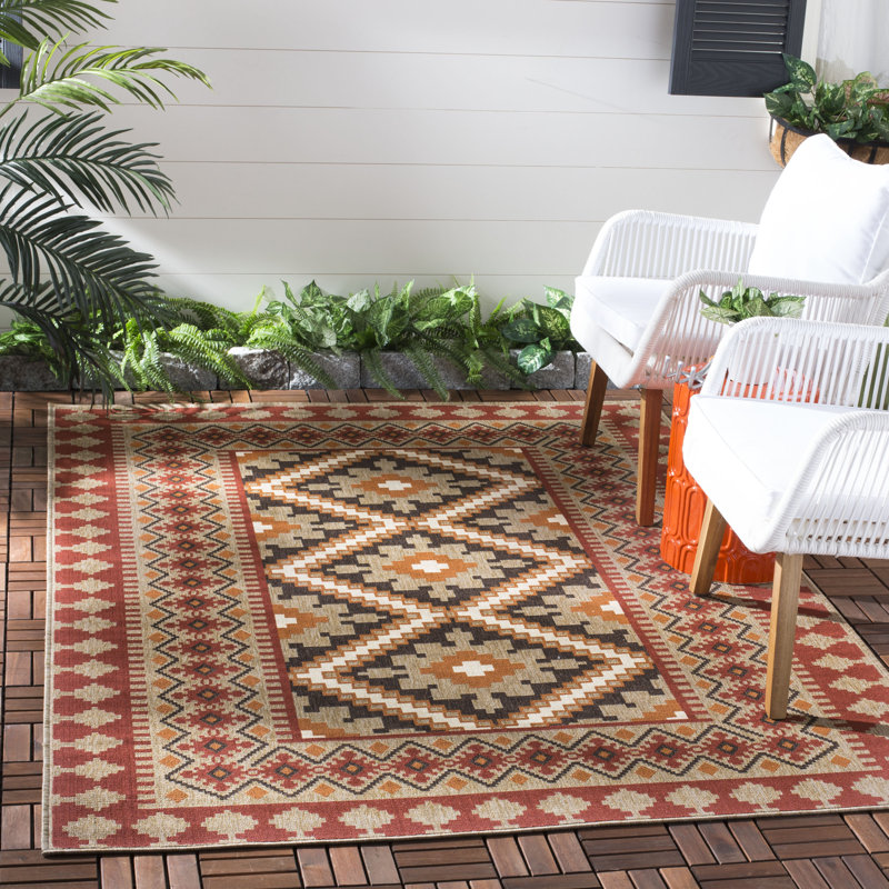 Tapis intérieur / extérieur Northpoint Performance Southwestern, Rectangle 2 pi x 3 pi 7 po