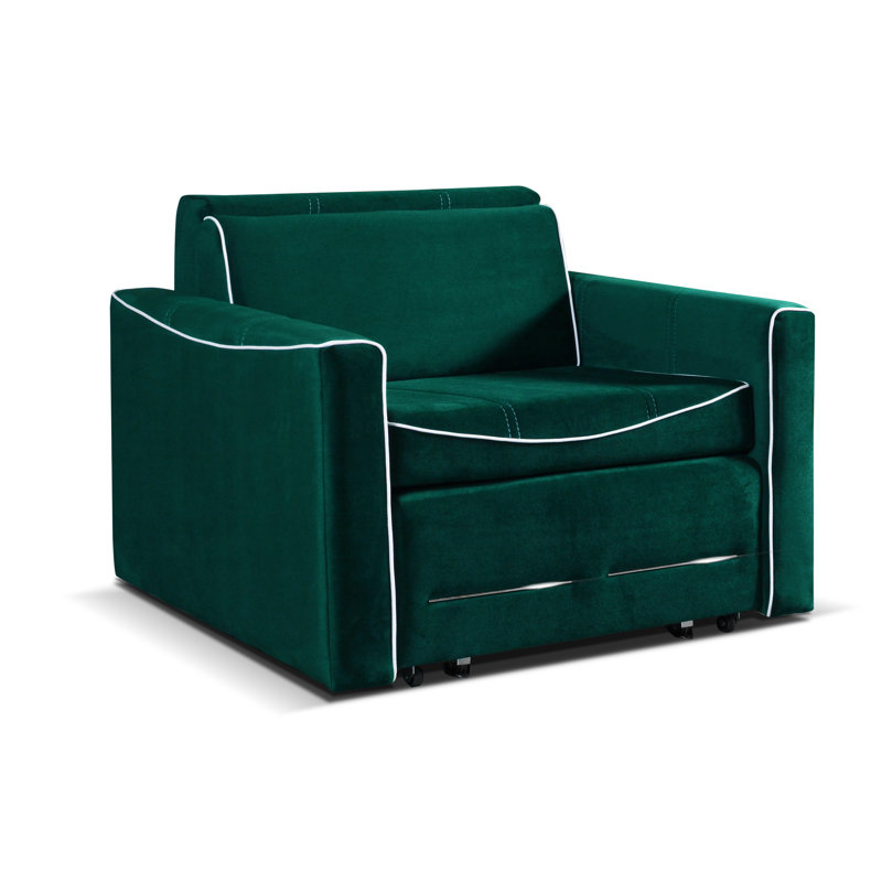 Coopersburg 1 Seater Sofa Bed, Bottle Green