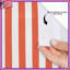 Red White Stripes Shower Curtains Extra Long-1632651286