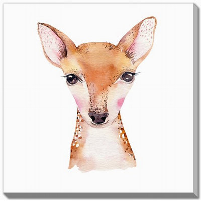 Art mural sur toile de cerf