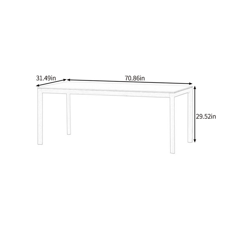 Gratian, 29.52"H x 70.86"L x 31.49"W