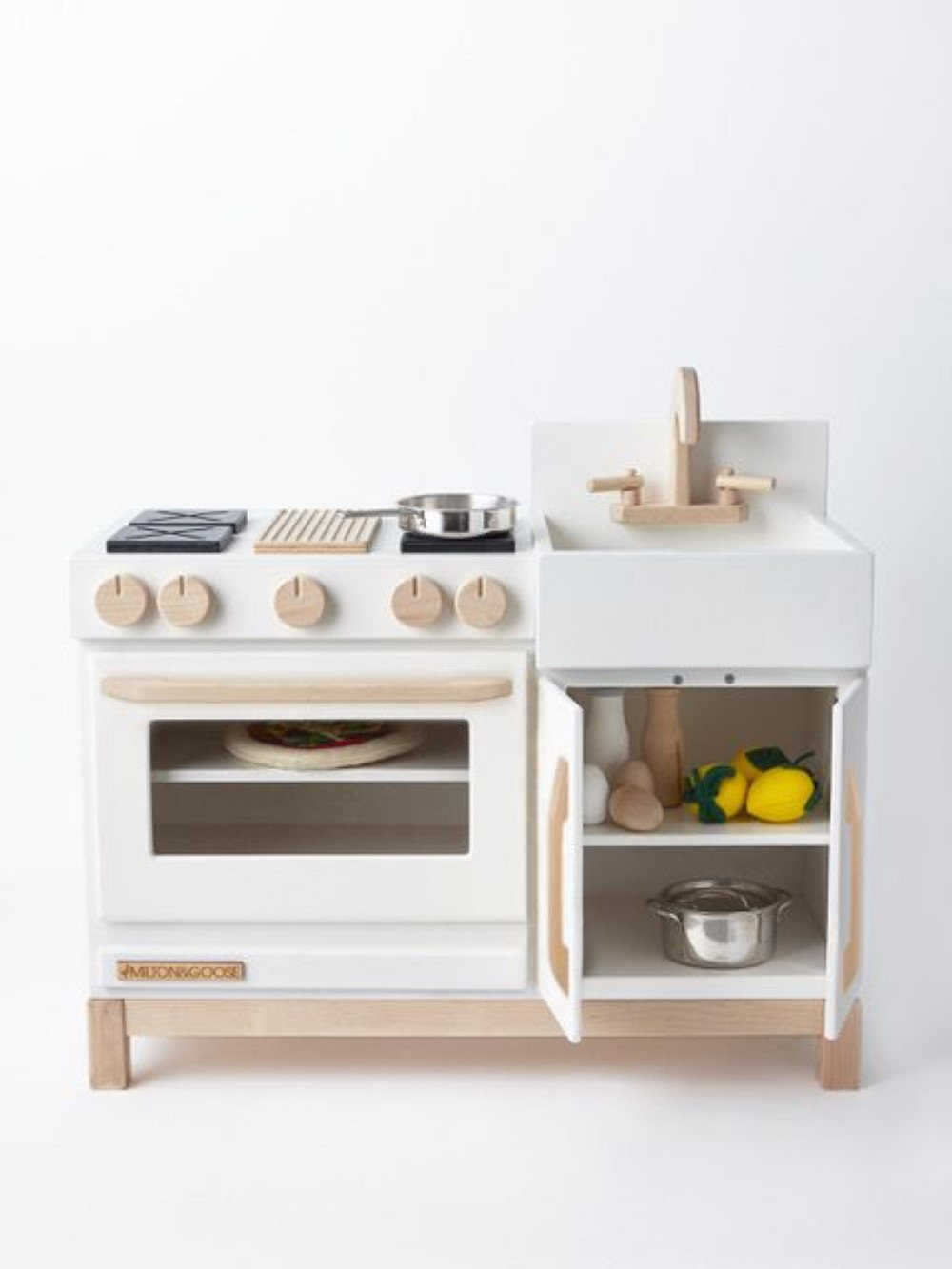 Essential Wooden Play Kitchen, White