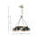 4-Light Metal Shade Chandelier
