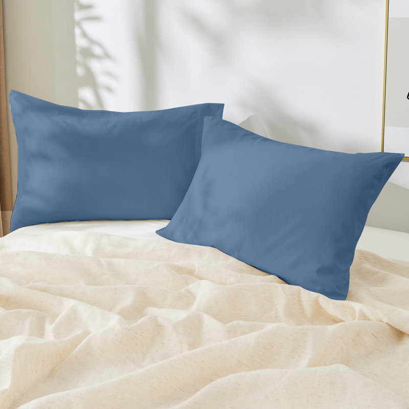 Double Brushed, Skin-Friendly Pillowcase set, Stone Blue, Queen Pillow Case