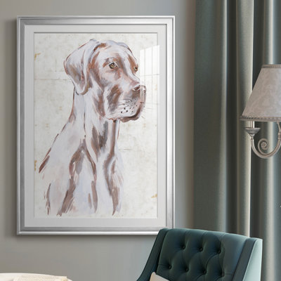 Chien assis IV - reproduction de cadre photo