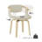 Wathen Fabric Upholstered Swivel Dining Arm Chair-1371653944
